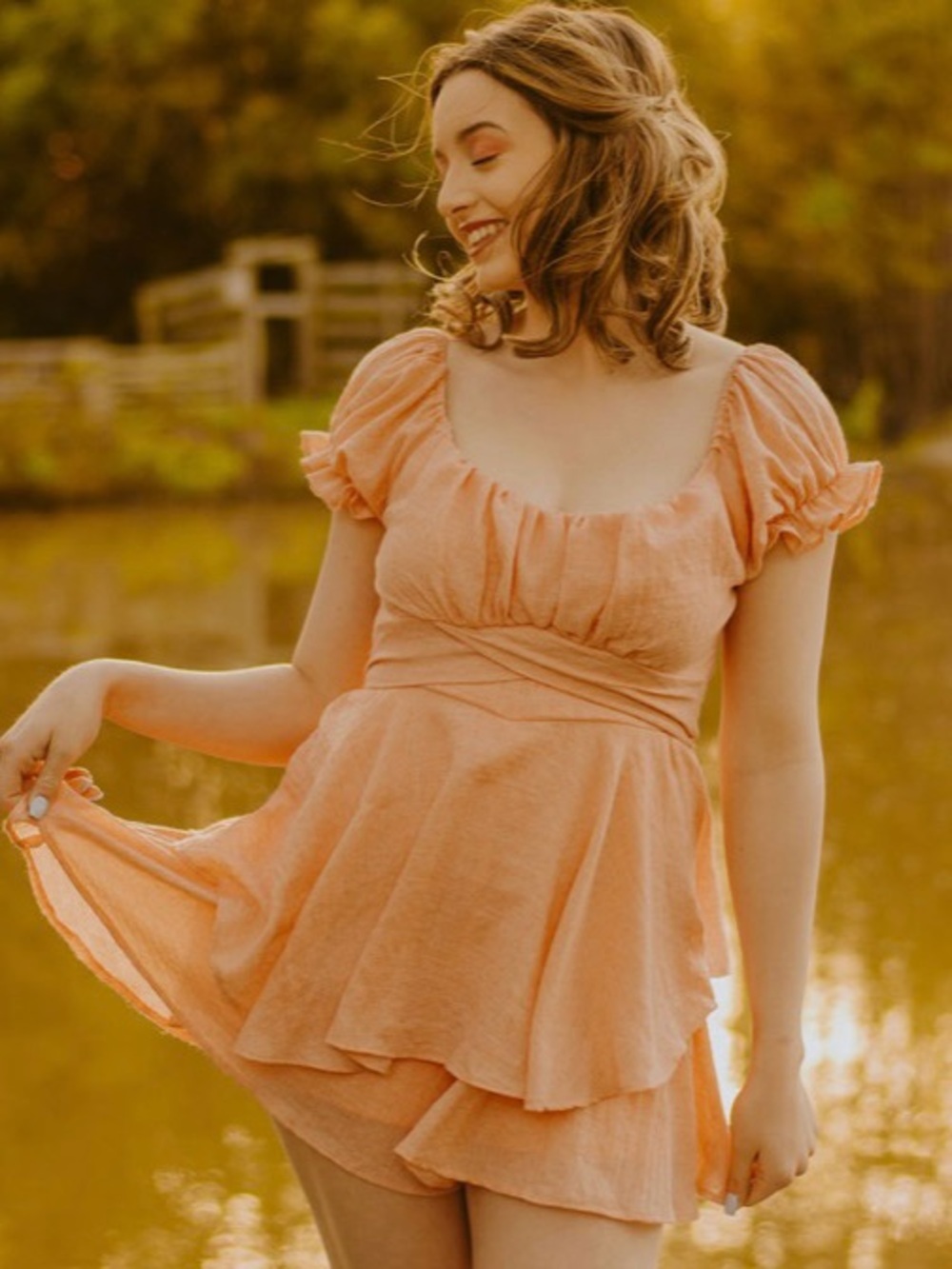 Altar'd State Romper Pink